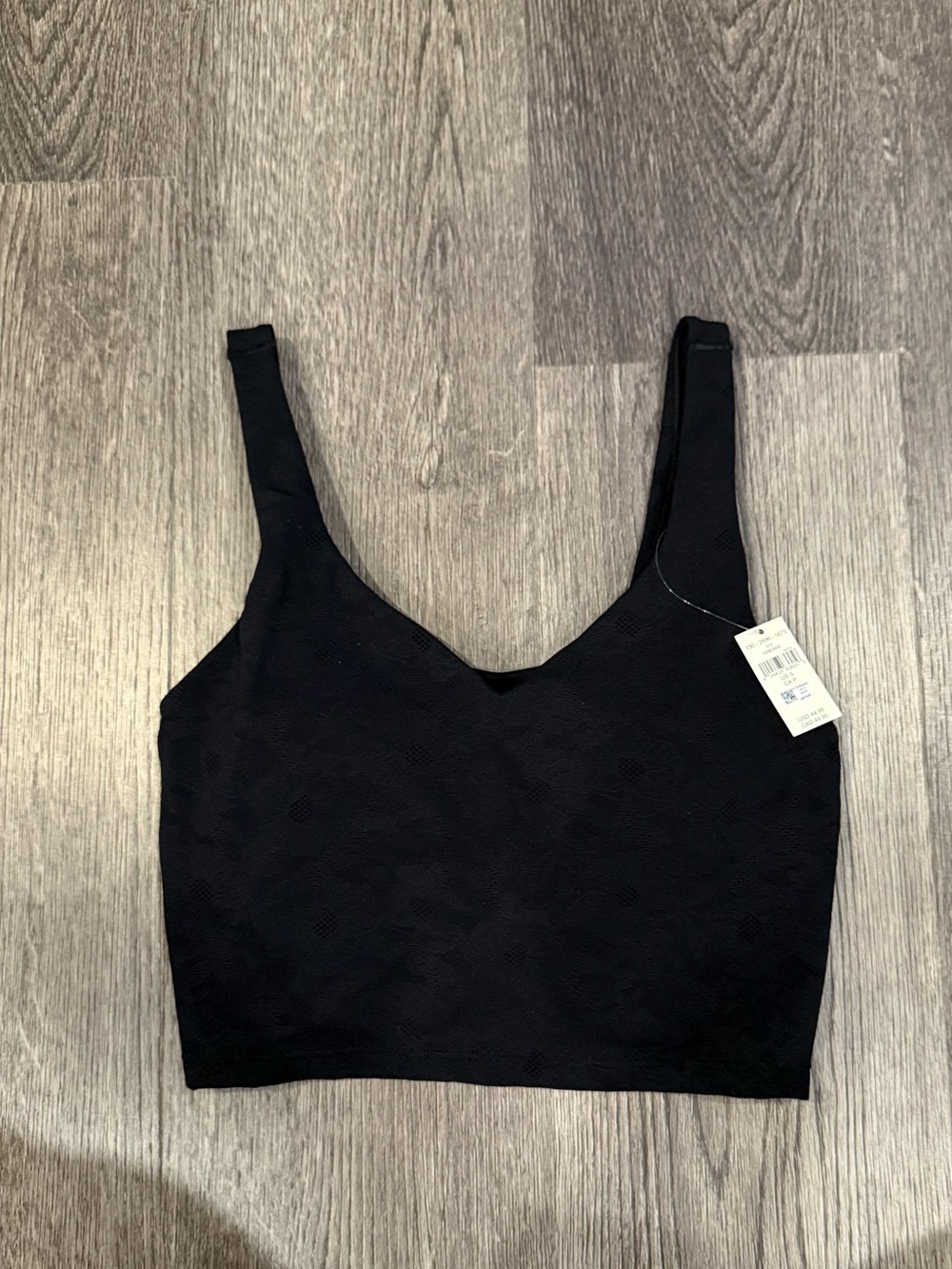 Lace bra crop top